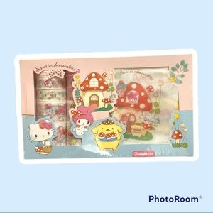sanrio friends deluxe washi tape and sticker set